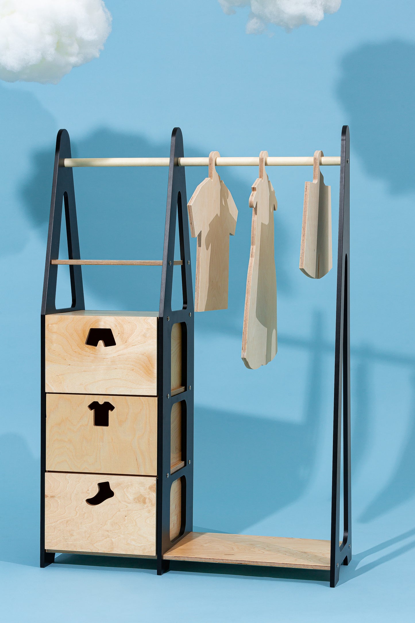 Montessori wardrobe “Sandra” DUCKWOOD