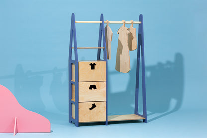 Montessori wardrobe “Sandra” DUCKWOOD