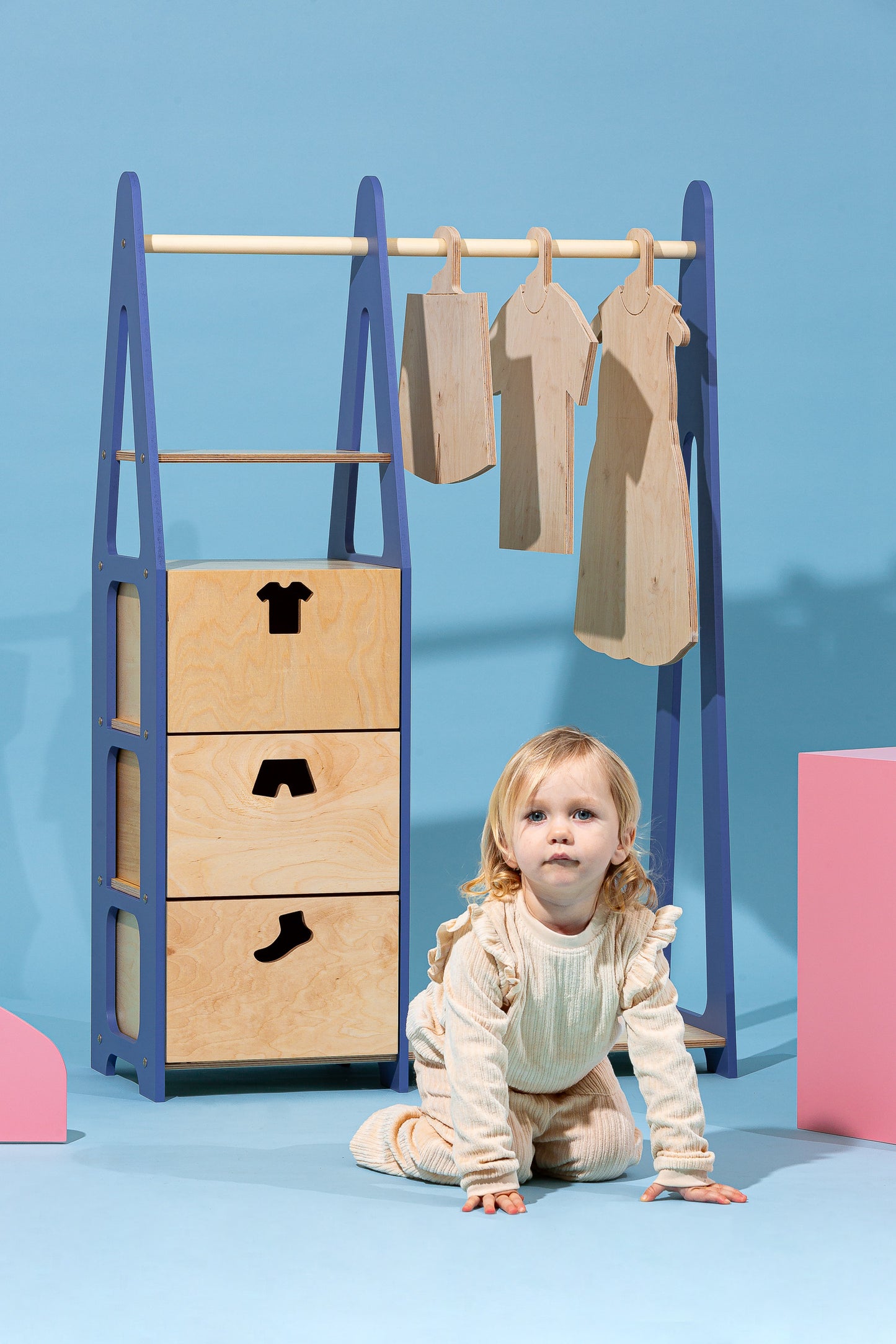 Montessori wardrobe “Sandra” DUCKWOOD